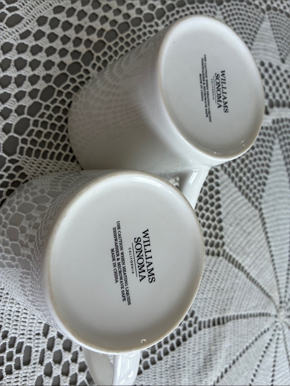 Mama Bear & Papa Bear Ceramic Mugs - White with Black Bear Art—williams sonoma - Picture 5 of 5